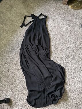 A NEW DAY - NWT black maxi halter top dress
